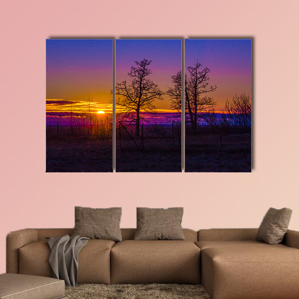 Alaska Sunset multi panel canvas wall art