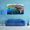 Coxen Hole, also called Roatan Town, island of Roatan, capital of the Bay Islands of Honduras, Multi panel canvas wall art