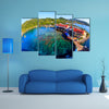 Coxen Hole, also called Roatan Town, island of Roatan, capital of the Bay Islands of Honduras, Multi panel canvas wall art