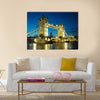 Tower Bridge at dusk, London, UK Multi panel canvas wall art