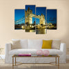 Tower Bridge at dusk, London, UK Multi panel canvas wall art