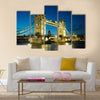 Tower Bridge at dusk, London, UK Multi panel canvas wall art