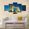 Tower Bridge at dusk, London, UK Multi panel canvas wall art