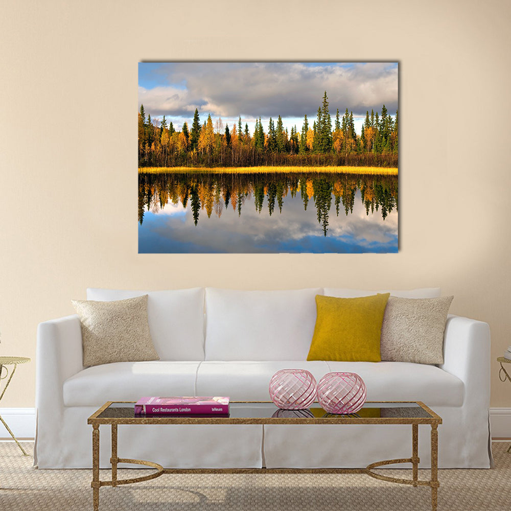 Copy of Lac-Superieur, in Laurentides Multi panel canvas wall art
