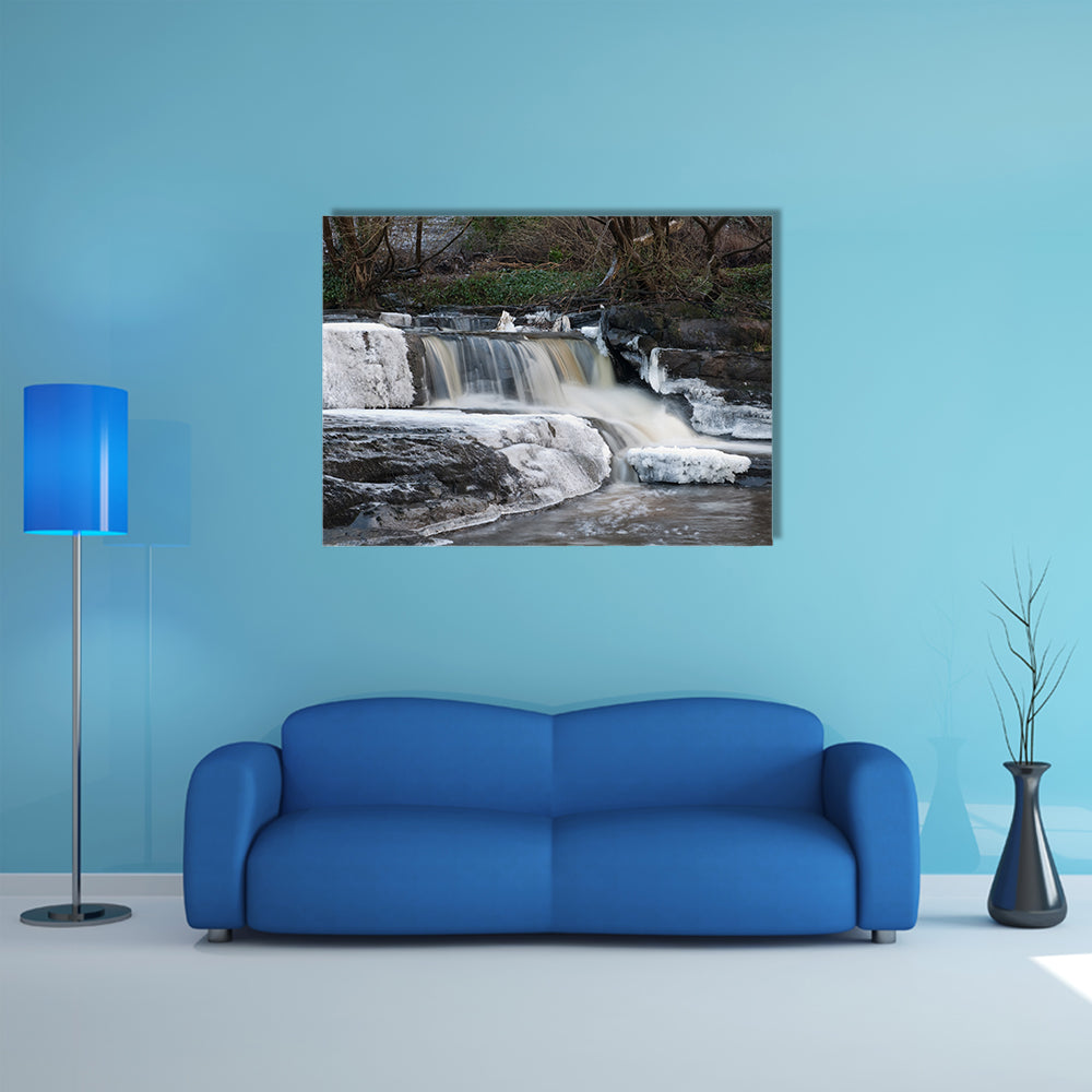 Frozen cascades multi panel canvas wall art
