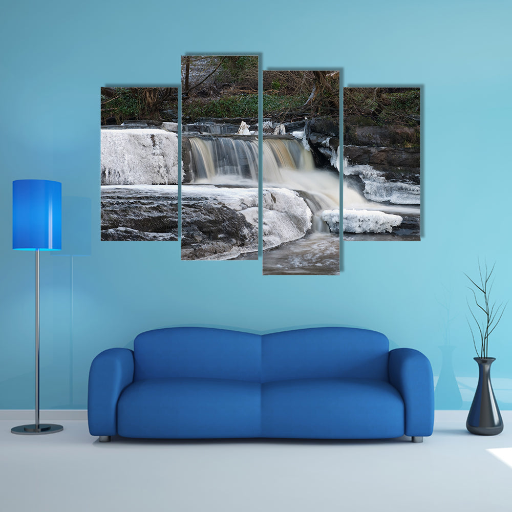 Frozen cascades multi panel canvas wall art