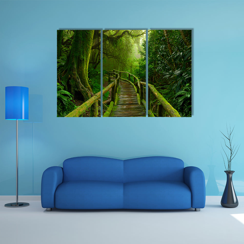 most beautiful Nepal jungle multi panel canvas wall art