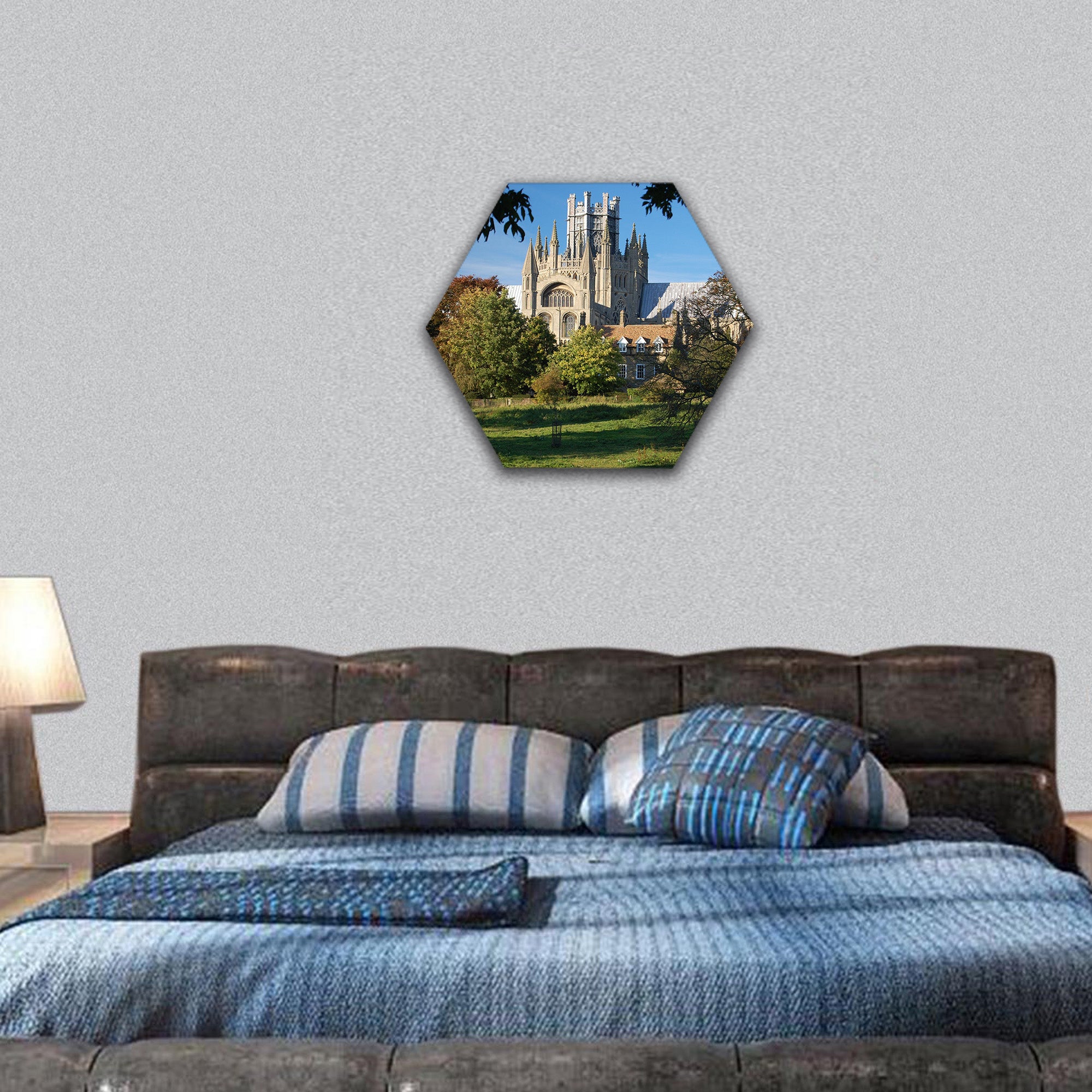 Ely Cathedral, Cambridgeshire, England hexagonal canvas wall art