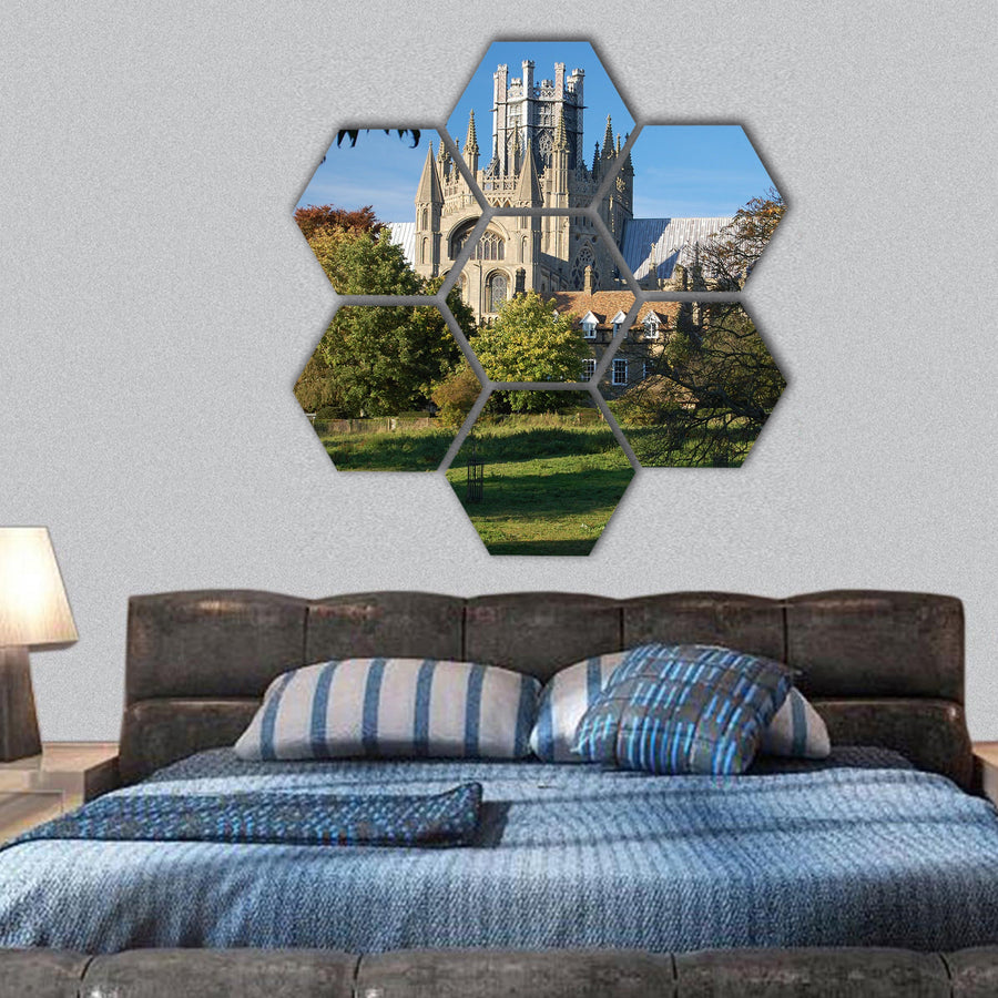 Ely Cathedral, Cambridgeshire, England hexagonal canvas wall art