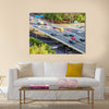 Modern transportation hub, full of Bridge Approach car. multi panel canvas wall art