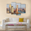 View of the Rotterdam skyline on the Wilhelminapier Multi panel canvas wall art