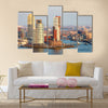 View of the Rotterdam skyline on the Wilhelminapier Multi panel canvas wall art