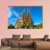 Cathedral of La Sagrada Familia multi panel canvas wall art