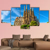 Cathedral of La Sagrada Familia multi panel canvas wall art