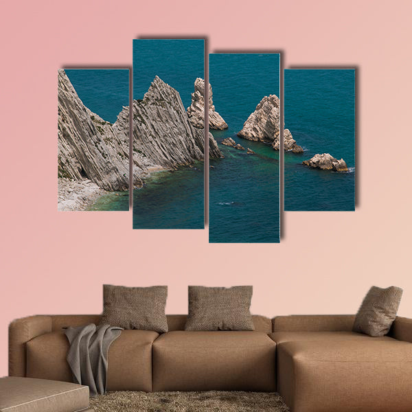 Panoramic view of the Two Sister (Due Sorelle) bay, Italy wall art