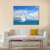 Modern sail boat Multi panel canvas wall art