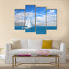 Modern sail boat Multi panel canvas wall art