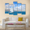 Modern sail boat Multi panel canvas wall art