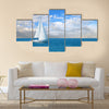 Modern sail boat Multi panel canvas wall art