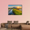 Sunrise at Seongsan Ilchulbong, Jeju, South Korea Multi panel canvas wall art