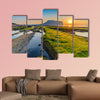 Sunrise at Seongsan Ilchulbong, Jeju, South Korea Multi panel canvas wall art