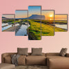 Sunrise at Seongsan Ilchulbong, Jeju, South Korea Multi panel canvas wall art