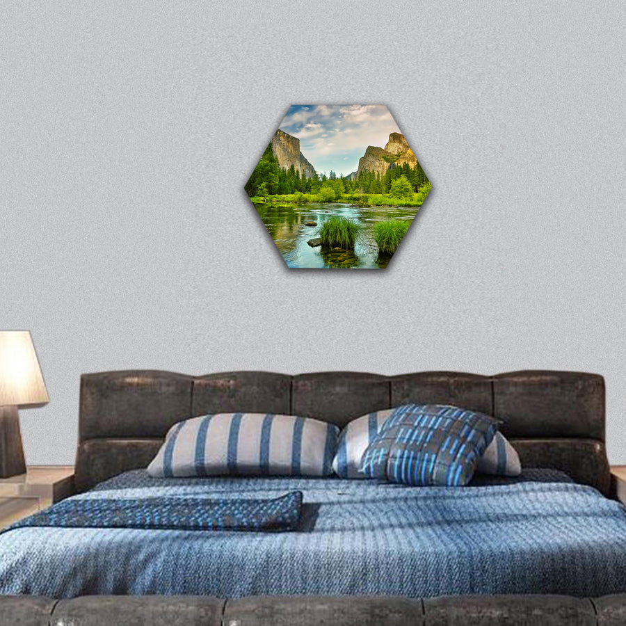 Yosemite National Park hexagonal canvas wall art