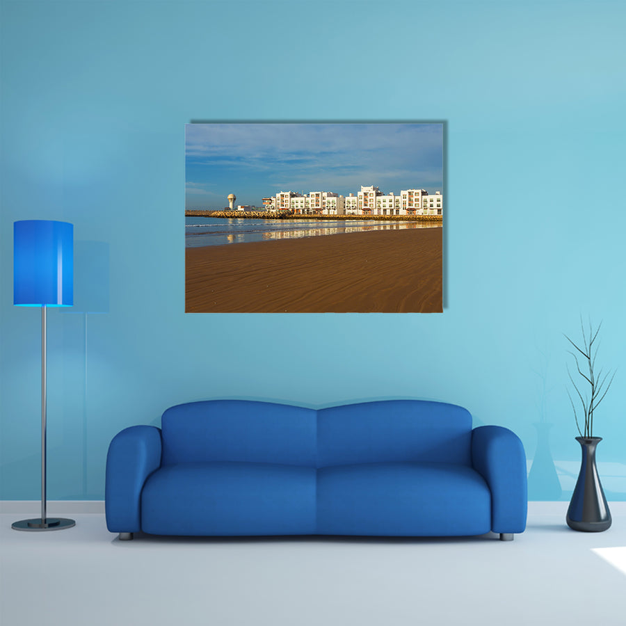The City of Agadir, Morocco, on the coast of the Atlantic Ocean multi panel canvas wall art