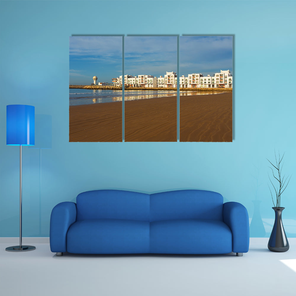 The City of Agadir, Morocco, on the coast of the Atlantic Ocean multi panel canvas wall art