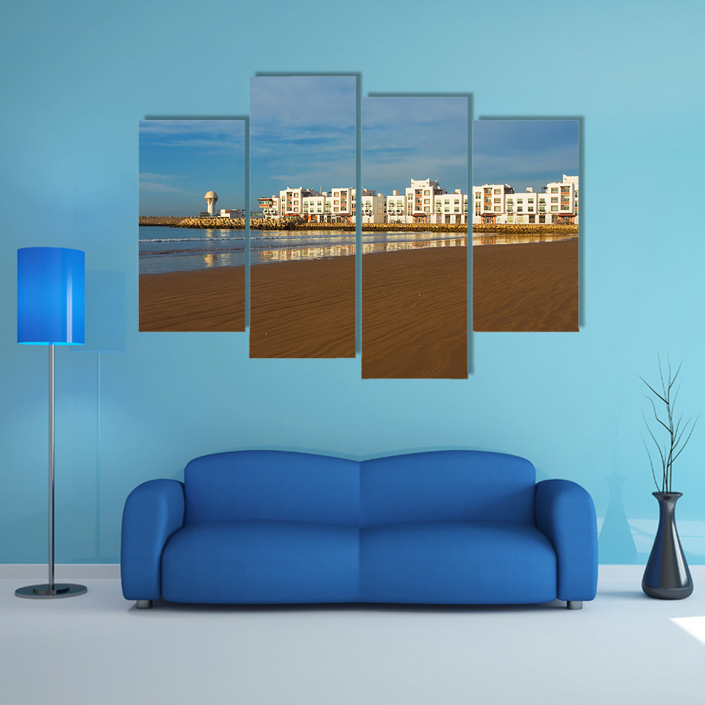 The City of Agadir, Morocco, on the coast of the Atlantic Ocean multi panel canvas wall art