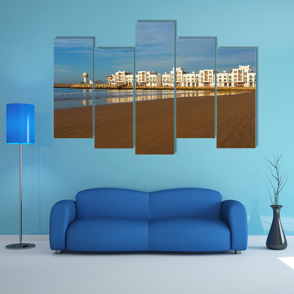 The City of Agadir, Morocco, on the coast of the Atlantic Ocean multi panel canvas wall art