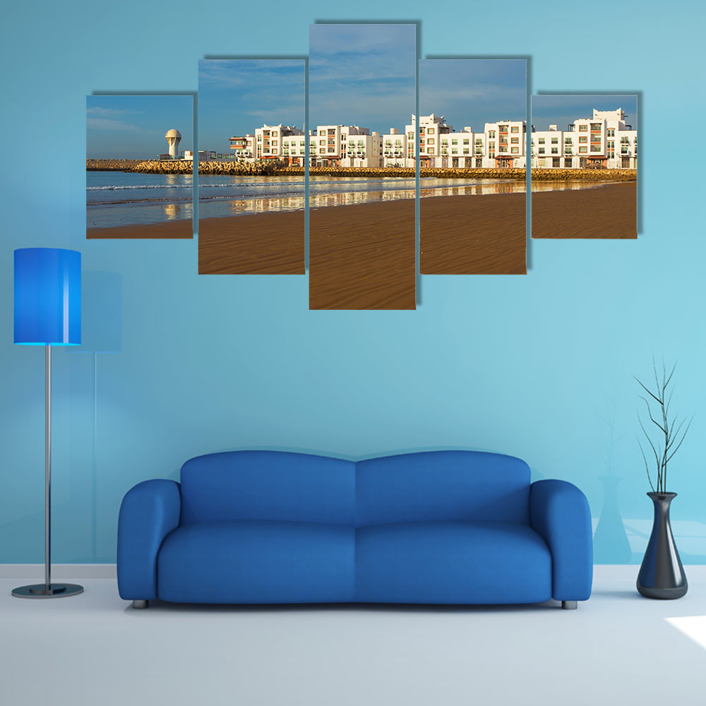 The City of Agadir, Morocco, on the coast of the Atlantic Ocean multi panel canvas wall art