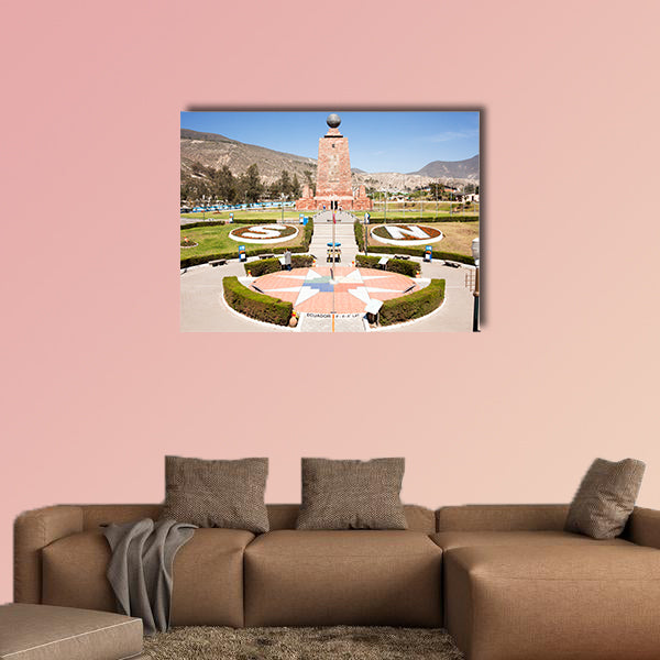 Middle of the World City Memorial multi panel canvas wall art