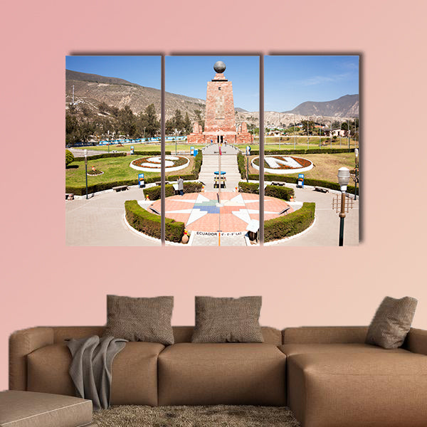 Middle of the World City Memorial multi panel canvas wall art
