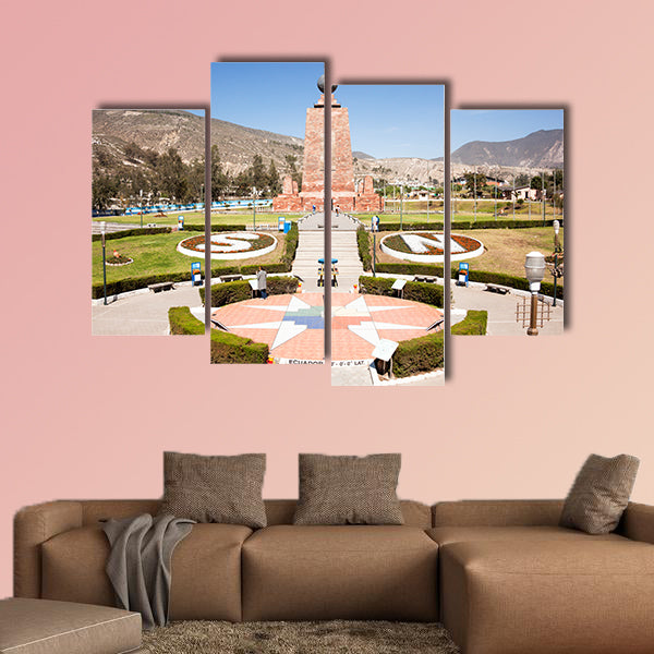 Middle of the World City Memorial multi panel canvas wall art