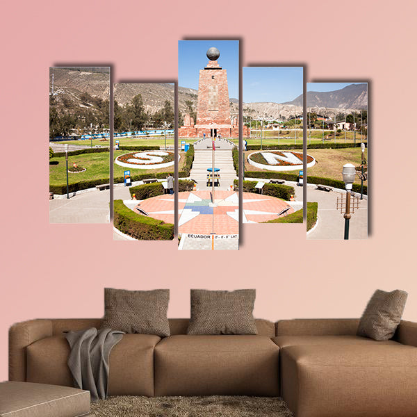 Middle of the World City Memorial multi panel canvas wall art