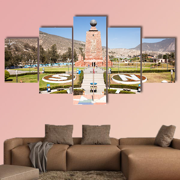 Middle of the World City Memorial multi panel canvas wall art