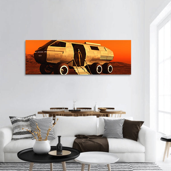 Image of the astronaut panoramic canvas wall art