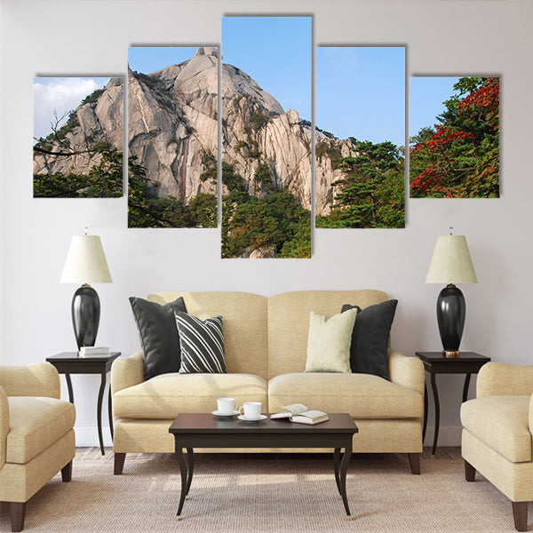 Baegundae peak Multi panel canvas wall art