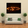 eruption of volcano Erta Ale, Ethiopia multi panel canvas wall art