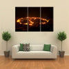 eruption of volcano Erta Ale, Ethiopia multi panel canvas wall art