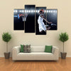 Basketball Player scoring a slam dunk basket Multi panel canvas wall art