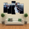 Basketball Player scoring a slam dunk basket Multi panel canvas wall art