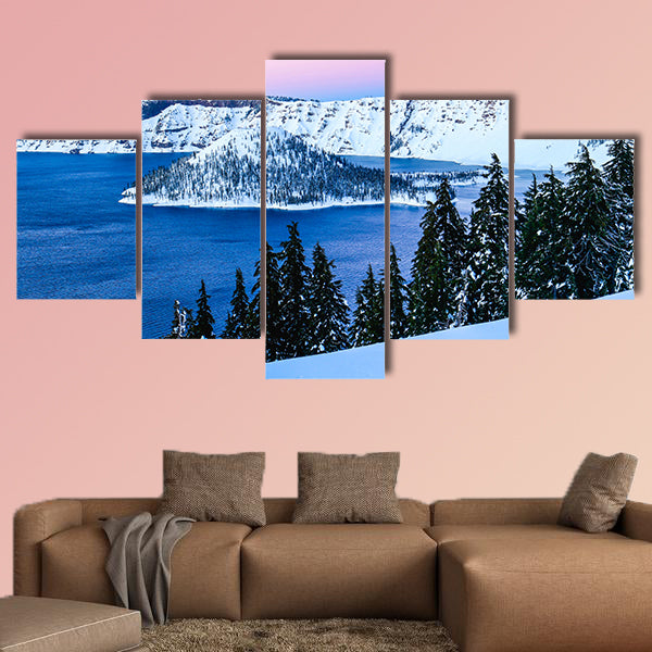 Lake Oregon Crater Lake National Park Multi panel canvas wall art