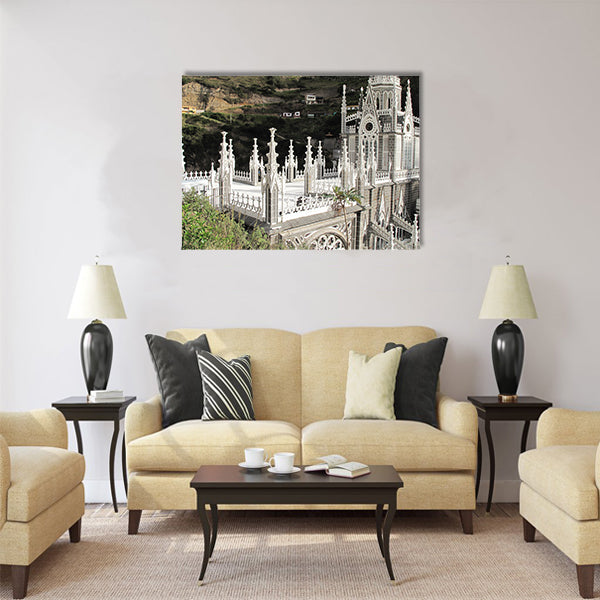 Church of Las Lajas in Ipiales Colombia Multi Panel Canvas Wall Art