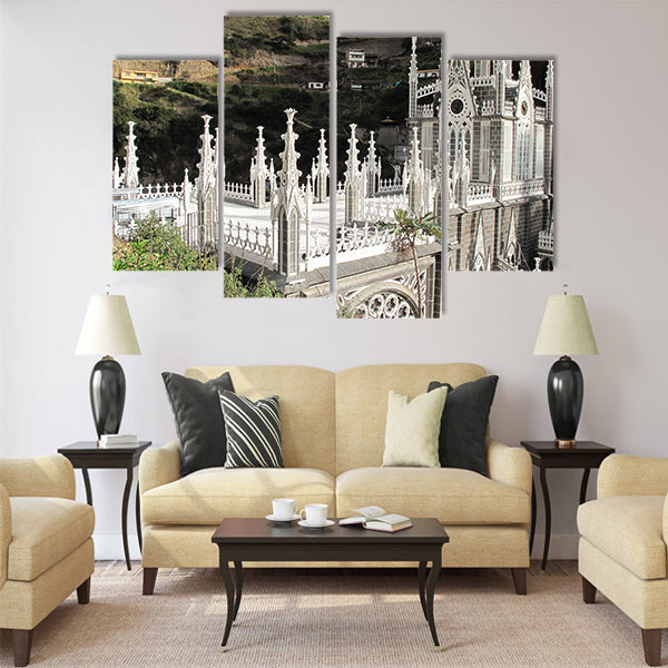 Church of Las Lajas in Ipiales Colombia Multi Panel Canvas Wall Art