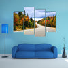 Fall scenic highway in northern Ontario, Canada multi panel canvas wall art