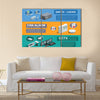 Home security system description Multi panel canvas wall art