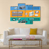 Home security system description Multi panel canvas wall art