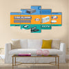 Home security system description Multi panel canvas wall art